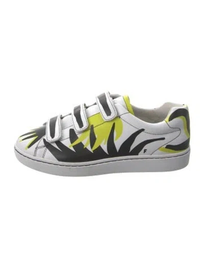 Pre-owned Ash Leather Printed Sneakers In Silver