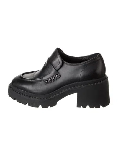 Pre-owned Ash Leather Pumps In Black
