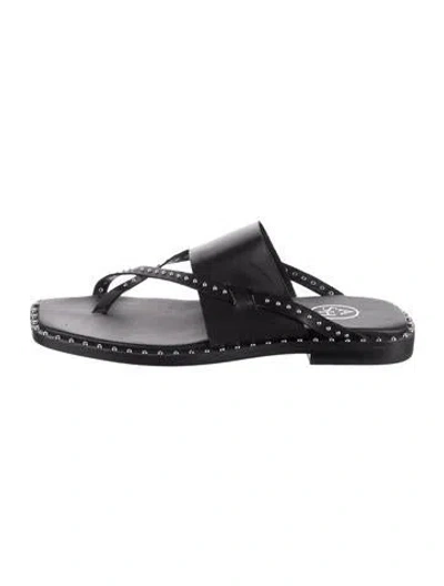 Pre-owned Ash Leather Sandals In Black