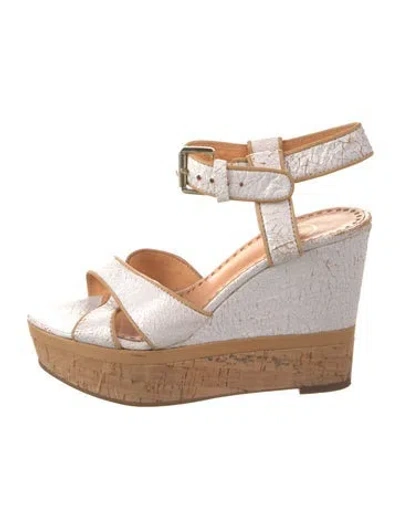 Pre-owned Ash Leather Sandals In White