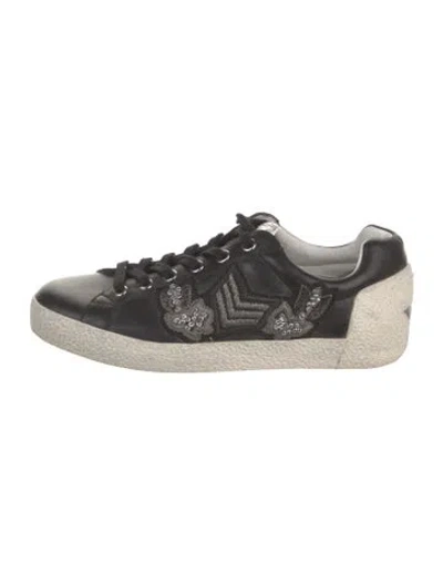 Pre-owned Ash Leather Sneakers In Black