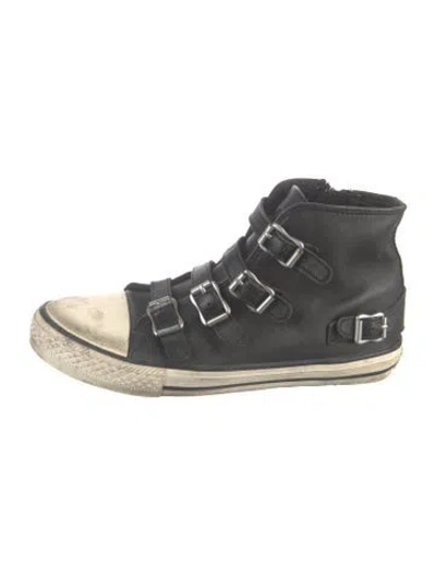 Pre-owned Ash Leather Sneakers In Black