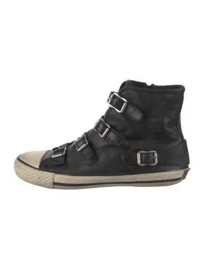 Pre-owned Ash Leather Sneakers In Black