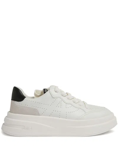 Ash Impuls Leather Platform Sneakers In White