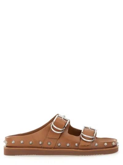 Ash Leather Urus Sandal In Brown