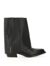 Ash Round-headed Short Boots In Black