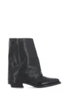 Ash Round-headed Short Boots In Black