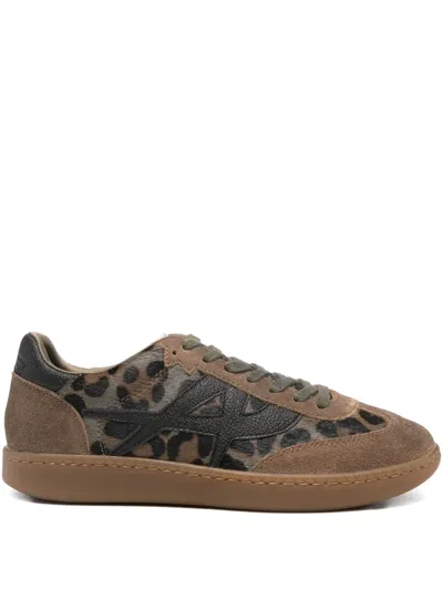 Ash Leopard-print Sneakers In Brown