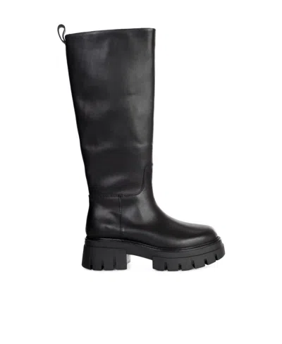Ash Logo Boots In Black