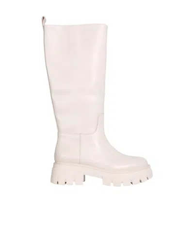 Ash Logo Boots In White
