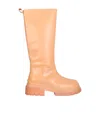 Ash Woman Boot Apricot Size 8 Soft Leather In Multi