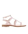 Ash Woman Sandals Light Pink Size 5 Soft Leather In Pink