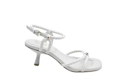 Ash Low-top Laced Shoes With Braided Straps In White