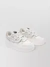 Ash Low Top Leather Match Sneakers Metallic Platform