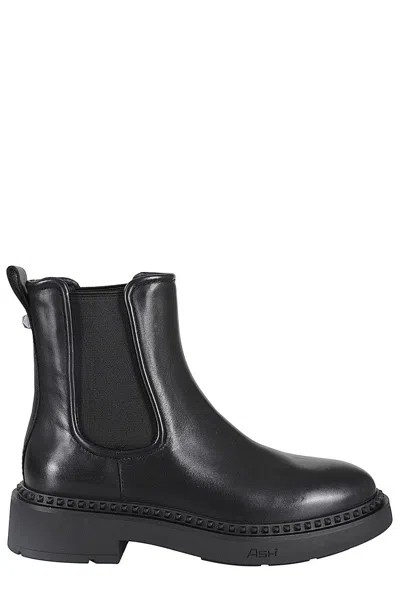 Ash Madison Ankle Boot In Black