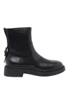 Ash Short Boots With Chunky Heel And Buckle In Black