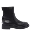 Ash Short Boots With Chunky Heel And Buckle In Nero