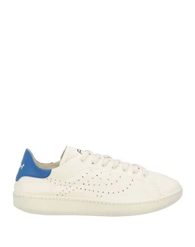 Ash Man Sneakers Cream Size 9 Leather In White
