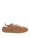 Ash Man Sneakers Tan Size 9 Leather In Brown