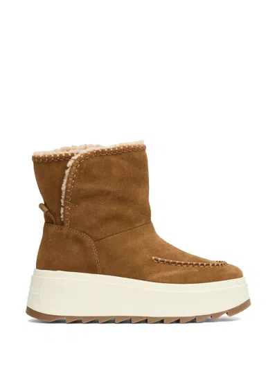 Ash Marble Fur-lined Snow Boots In Animal Print