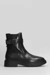 Ash Leather Chelsea Ankle Boots With Block Heel In Black
