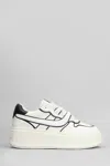 Ash Low Top Leather Platform Sneakers In White