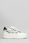 Ash Low Top Leather Platform Sneakers In White