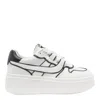 Ash Low Top Leather Platform Sneakers In White