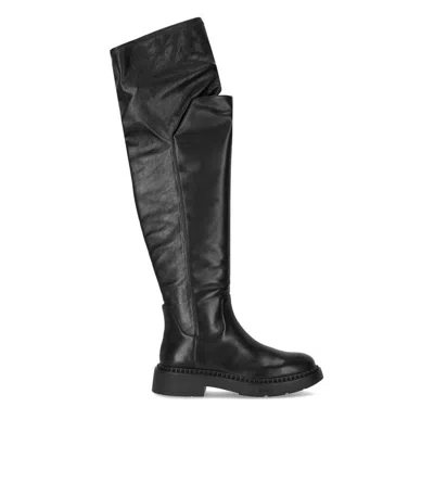ASH ASH MAXIM BLACK OVER-THE-KNEE BOOT