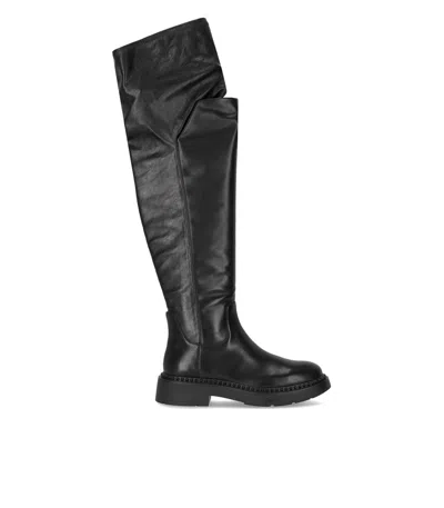 ASH ASH MAXIM BLACK OVER THE KNEE BOOT
