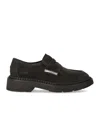 Ash Medusa Loafers In Gunmetal Suede