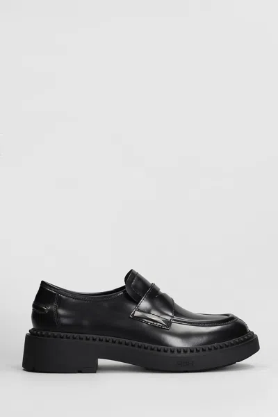 Ash Medusa Loafers In Black Leather