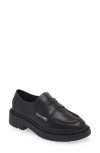 Ash Medusa Lug Sole Loafer In Black