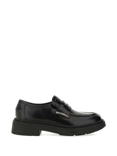 Ash Medusa Metal-detail Loafers In Black