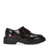 ASH MERCURY BLACK/BURGUNDY LACE-UP SHOE