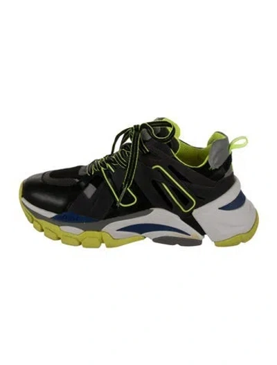 Pre-owned Ash Mesh Colorblock Pattern Chunky Sneakers In Green