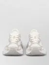 Ash Mesh Panel Sneakers Rubber Sole Pull Tab In White