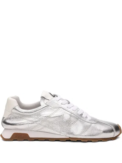 Ash Metallic Leather Sneakers