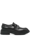Ash Genial Loafers In Black Leather In Black
