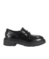Ash Miracle Round Head Loafers In Black