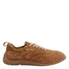 Ash Suede Low Top Sneakers With Round Toe In Neutral