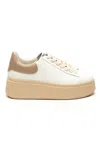 Ash Suede Lace-up Shoes Platform Sole In Brown