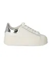Ash Moby Bis White Silver Sneaker In Multi