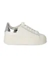 Ash Moby Bis White Silver Sneaker In White