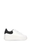 Ash Low Top Leather Platform Sneakers In White
