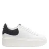 Ash Moby White And Black Sneaker In White