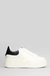 Ash Low Top Leather Platform Sneakers In White