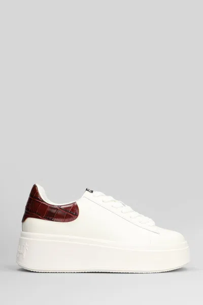 Ash Moby Sneakers In White Leather