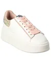 Ash Moby Strass Leather Sneaker In White