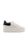 Ash Moby Stud-embellished Sneakers In White
